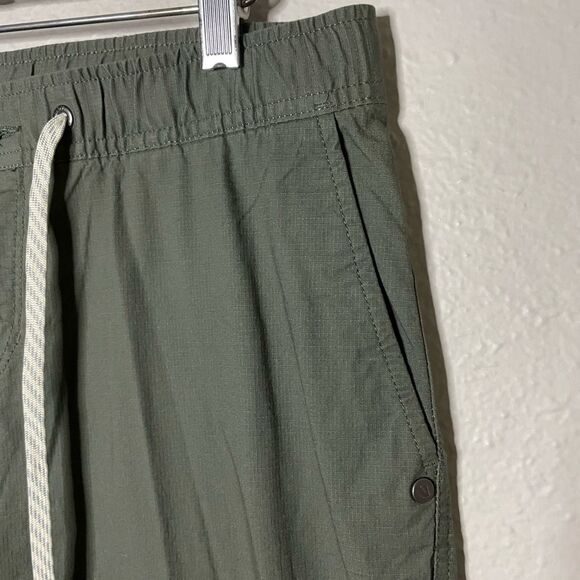 Vuori Ripstop Mid-Rise Drawstring DuraTerra Adventure Hiking Pants Army Medium - Picture 5 of 10